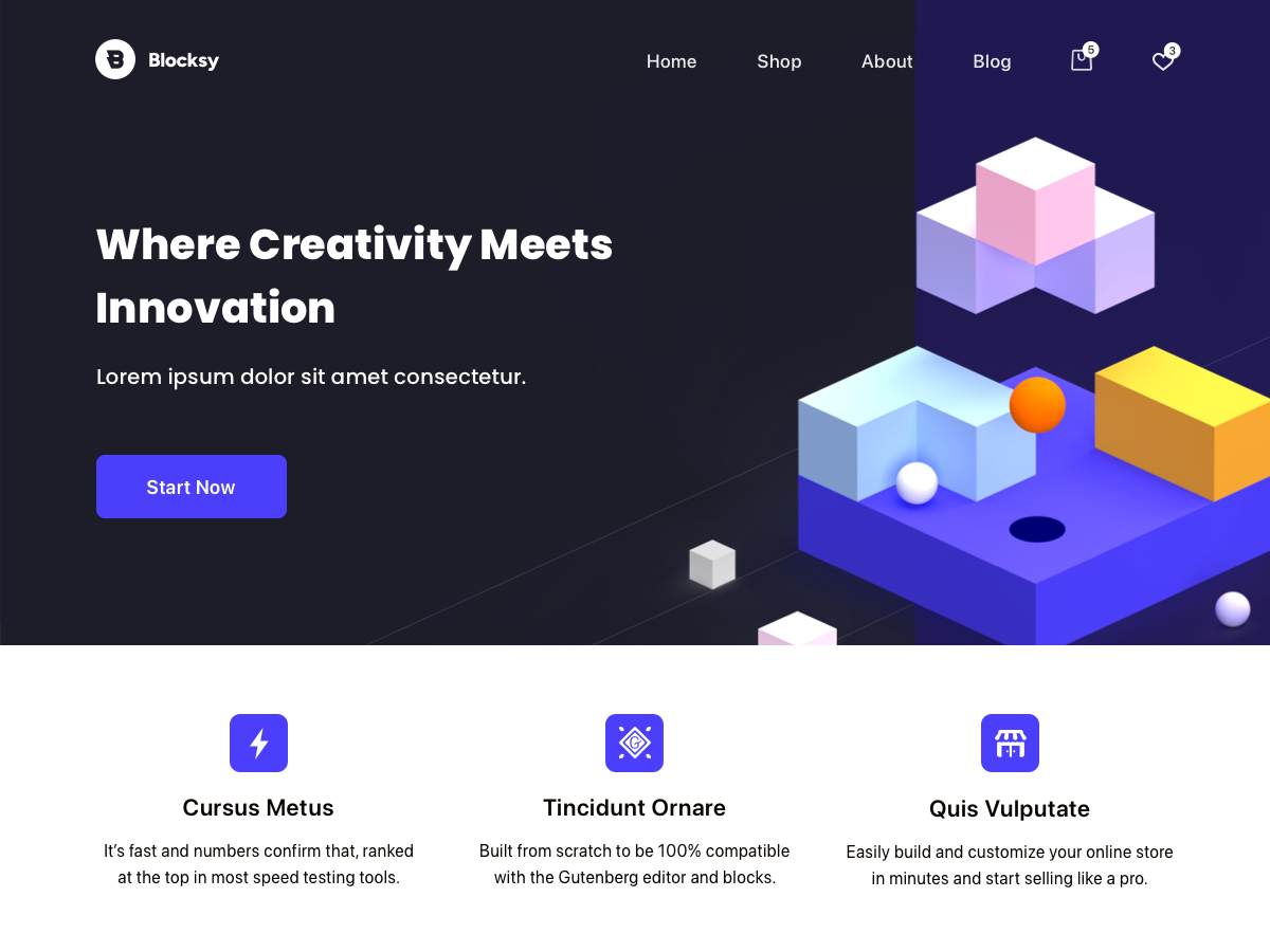 blocksy主题制作外贸网站